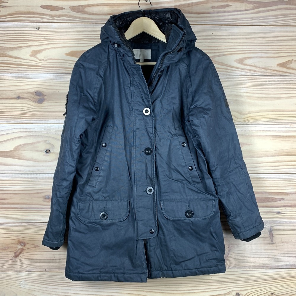 Walter Baker NY Jacket Women Medium Canvas‎ Utility Heavy Insulated Parka Coat